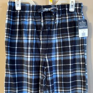 Architect Men’s NWT Blue and Black Plaid Pajama Pants Size Medium